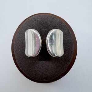 VTG Solid Sterling Silver 925 Rounded Wide Open Tapered Band Ring Size 7